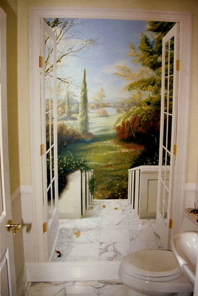 Fresko im Badezimmer