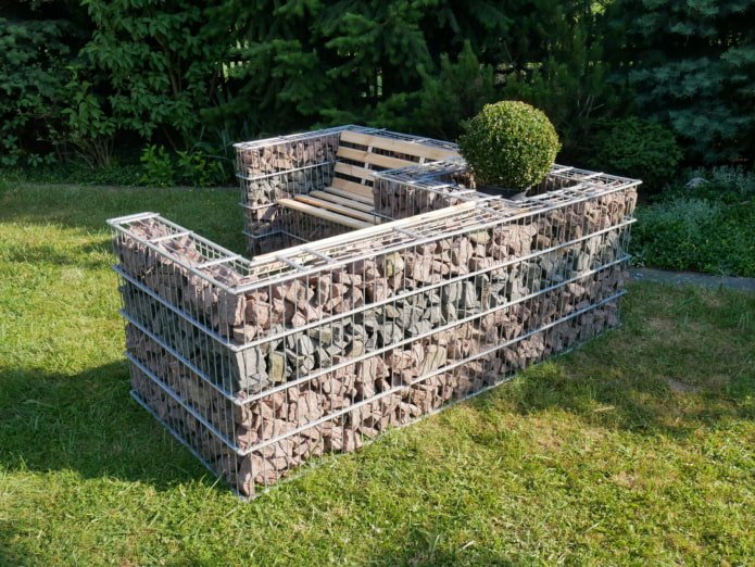 Gabionenbank
