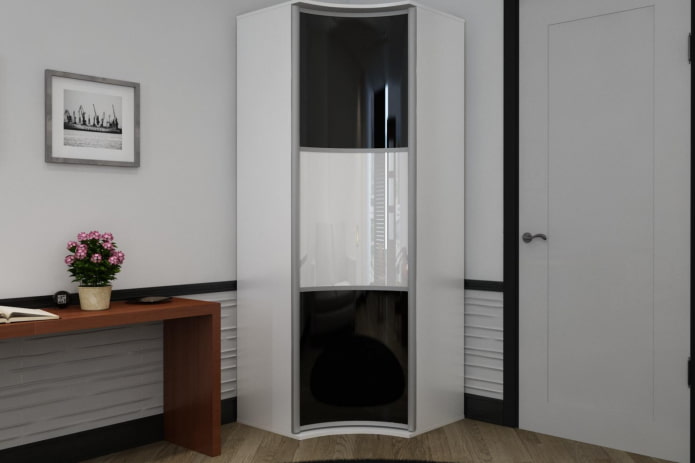 Eck-Ankleidezimmer im Inneren des Flurs