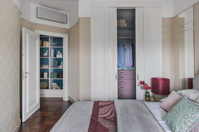 Einbauschrank im Schlafzimmereinrichtung