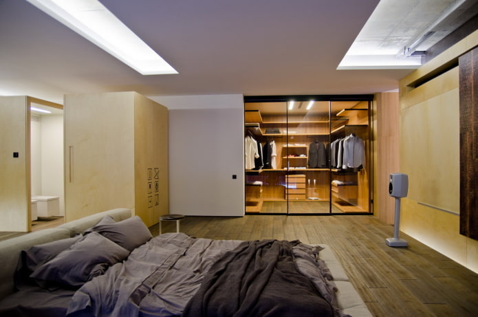 Kleiderschrankdesign im Schlafzimmer