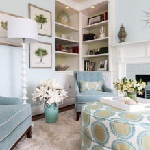 Blaue Farbe im Innenraum: Kombinationen, Design-Ideen, 67 Fotos-5