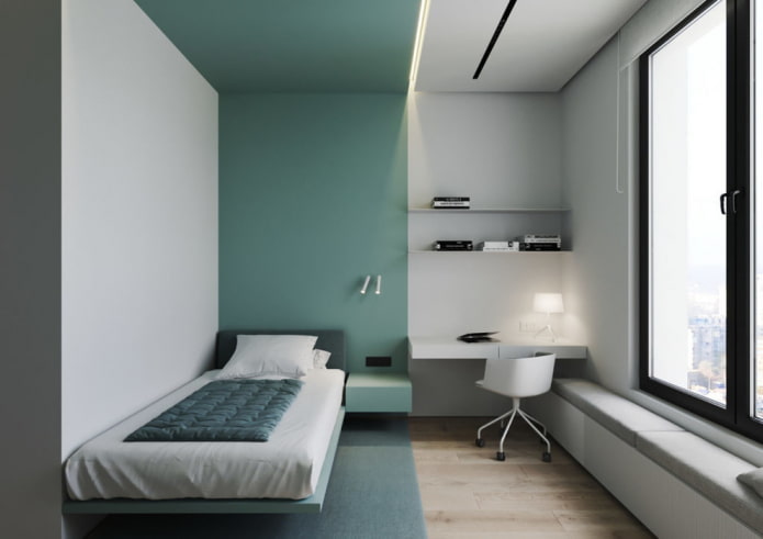Blaues Kinderzimmer im minimalistischen Stil