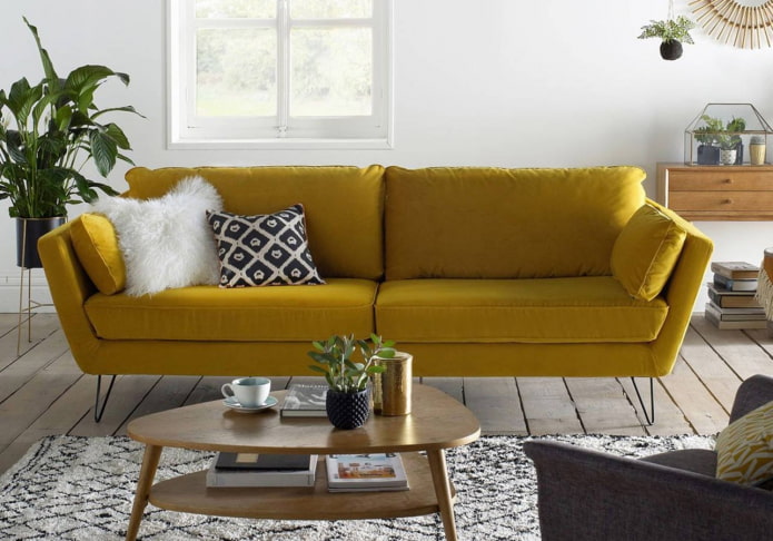 Senf-Sofa