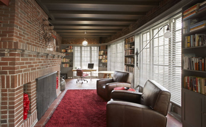 horizontale Lamellen im Loft-Stil