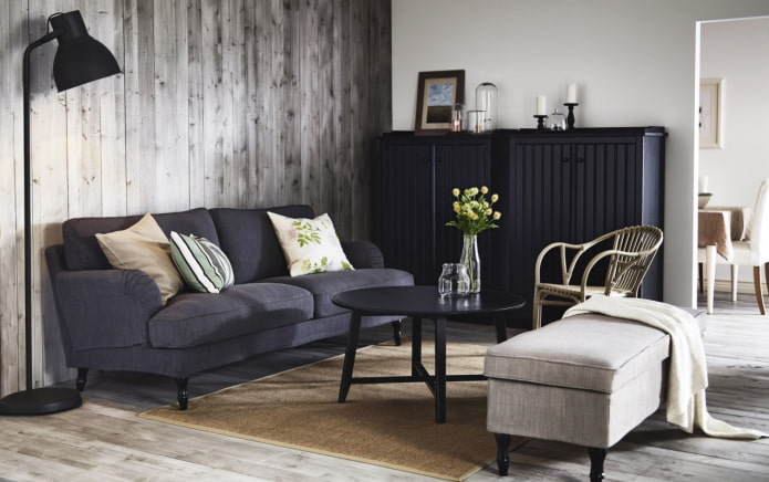 Ikea Sofa und Pouf
