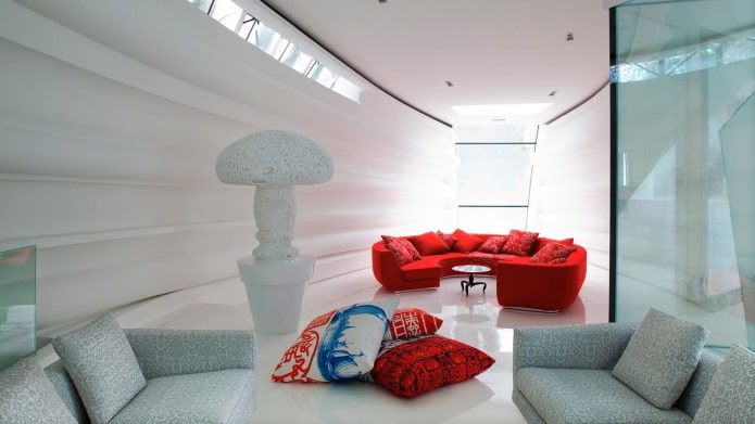 Abgerundetes Sofa