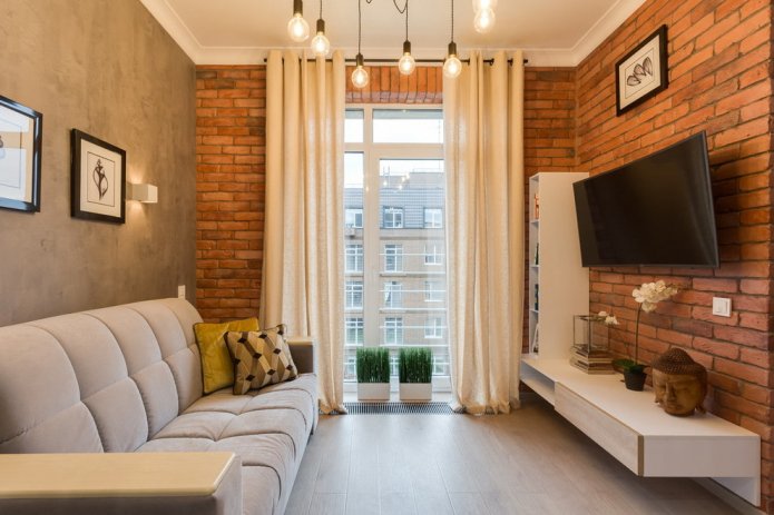 Wohnzimmer im Loft-Stil