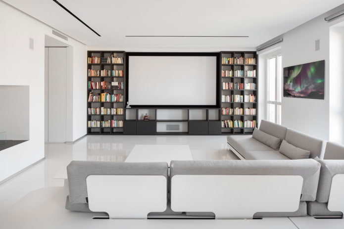 Wohnzimmermöbel im minimalistischen Stil