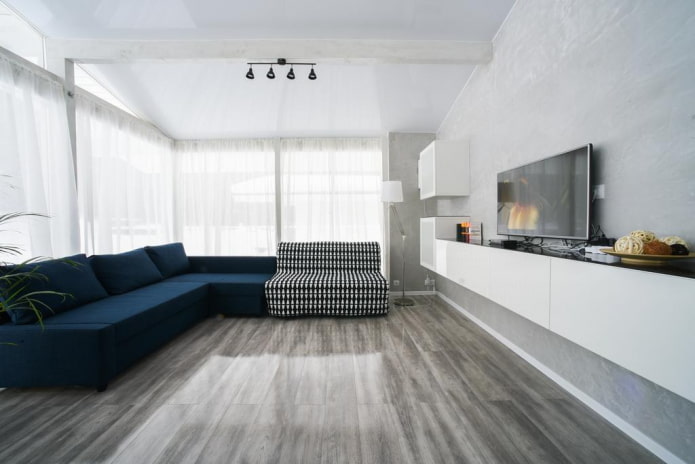 Wohnzimmermöbel im minimalistischen Stil