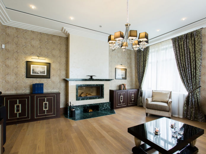 Neutrale Farbtöne im Wohnzimmer