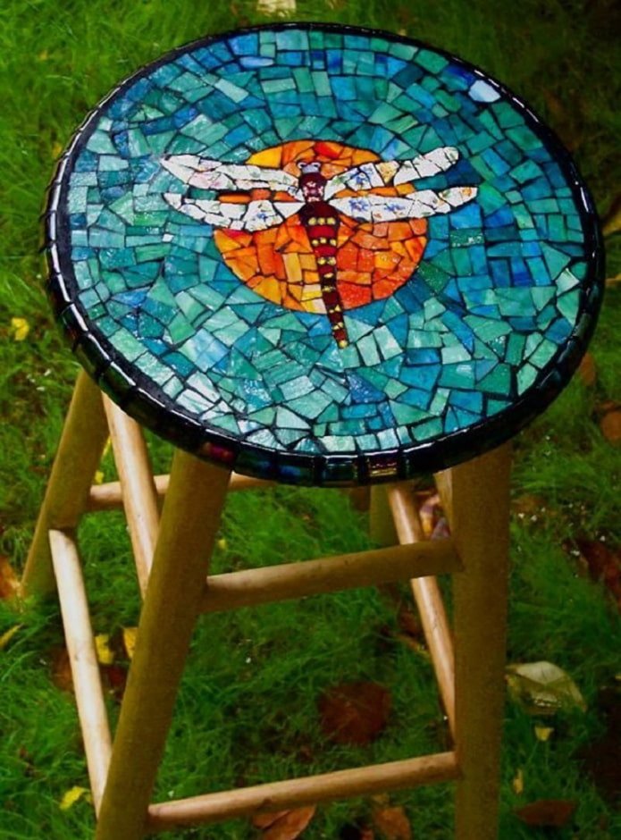 Mosaik-Hockersitz