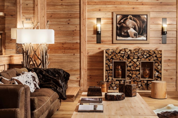 Blockhaus im Chalet-Stil