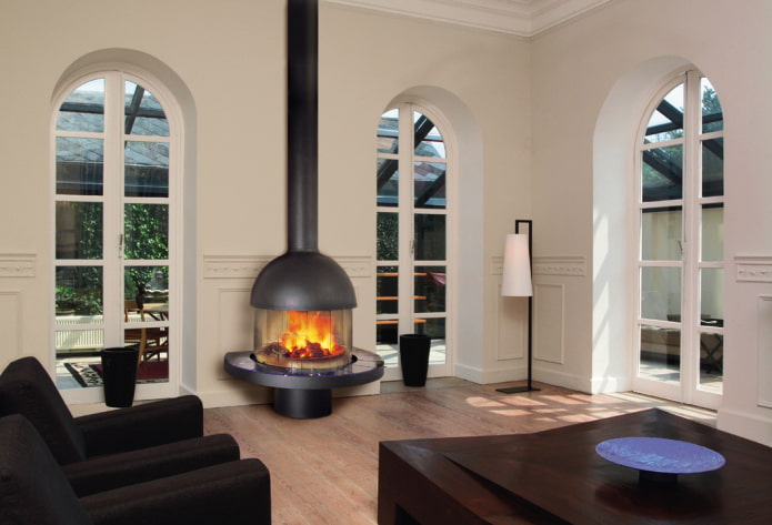 Kamin im Wohnzimmer