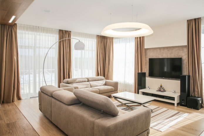 Wohnzimmerbeleuchtung im Inneren des Hauses