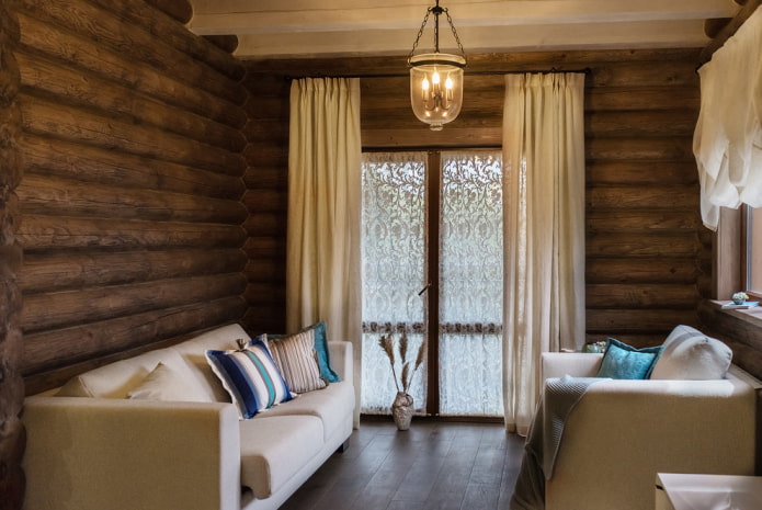 Wohnzimmerdesign im Inneren des Hauses
