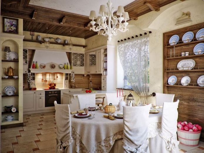 Kücheninterieur im Landhausstil