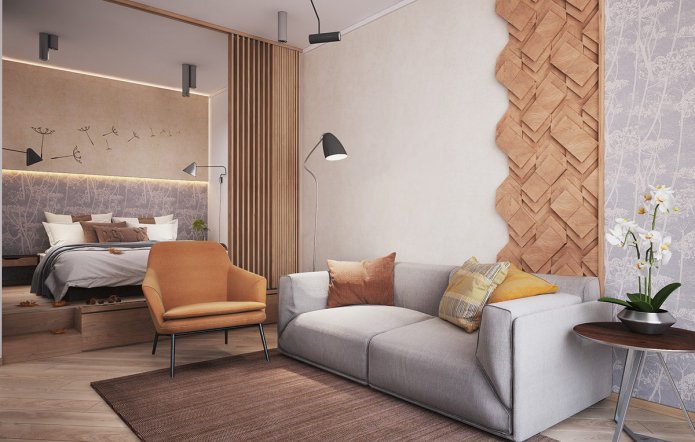 Schlafzimmer-Wohnzimmer
