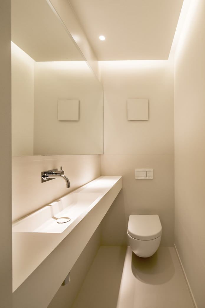 weiße Toilette