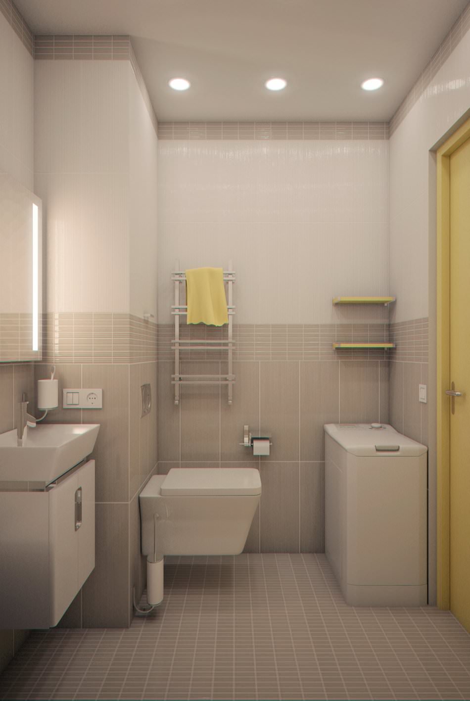 Innenraum eines kleinen Studio-Apartments von 28 m².
