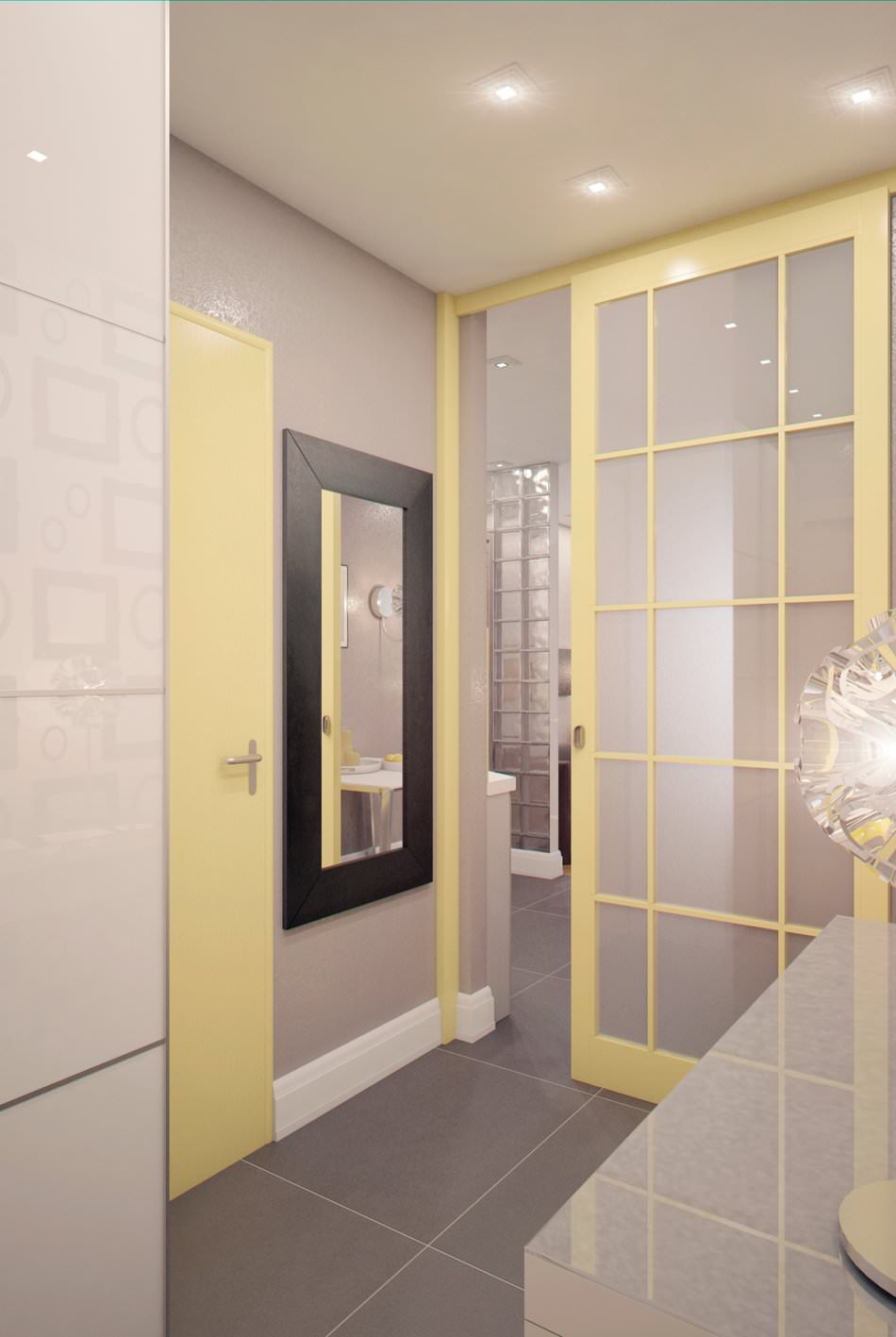 Innenansicht eines kleinen Studio-Apartments (28 m²)