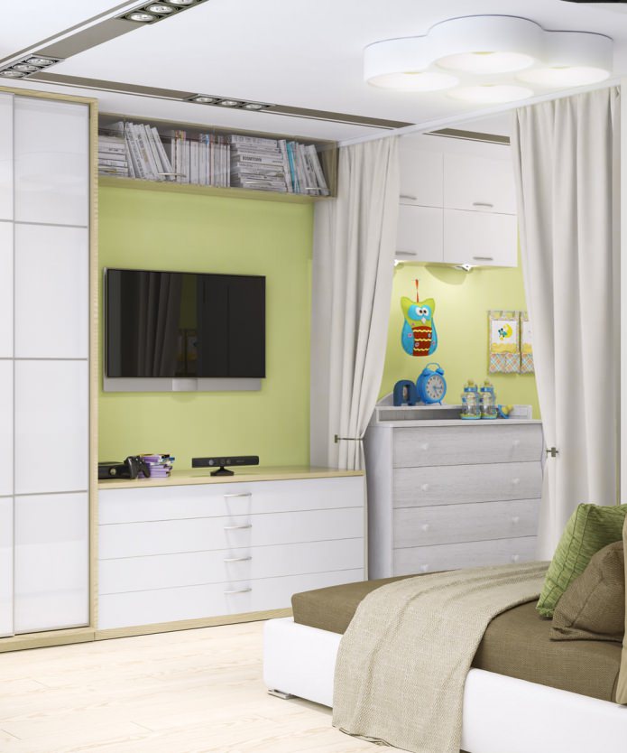 Einzimmerwohnung 33 qm mit Kinderzimmer