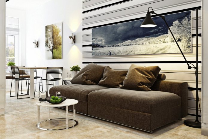 Sofa in der Wohnküche