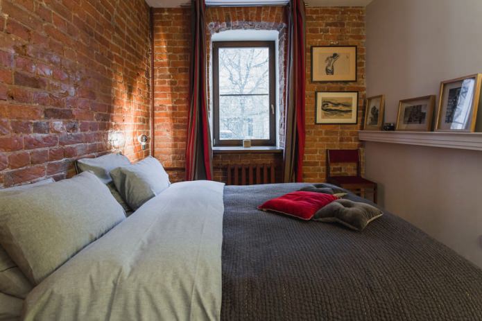 Schlafzimmer im Loft-Stil