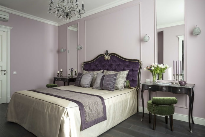 hellviolettes Interieur