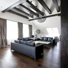 Schwarz-weißes Interieur: Designmerkmale, 60 Fotos-9