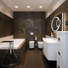Badezimmereinrichtung im modernen Stil: 60 beste Fotos und Designideen-2