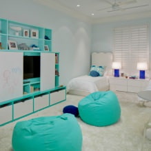 Türkis: die besten Kombinationen im Interieur -11