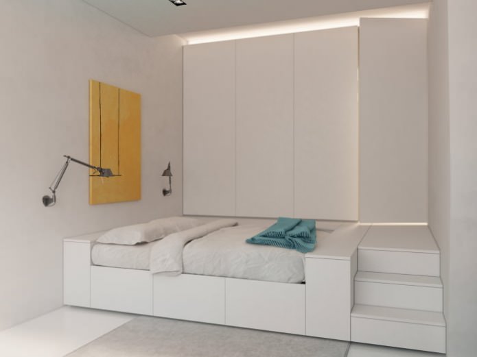 verstecktes Bett im Boden