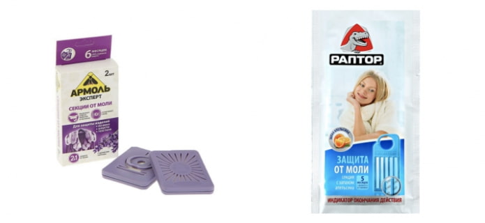 Abschnitte zum Fangen von Motten