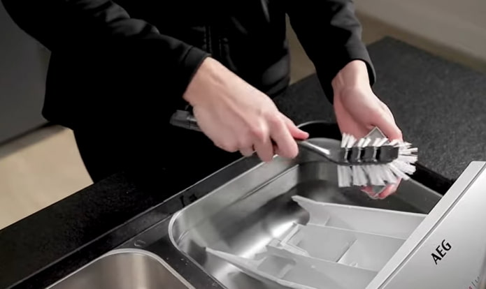 Tray reinigen