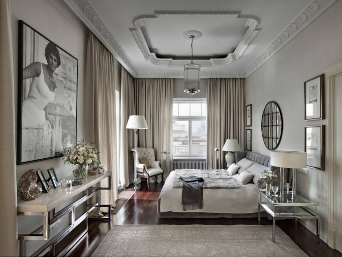 Längliches Schlafzimmer