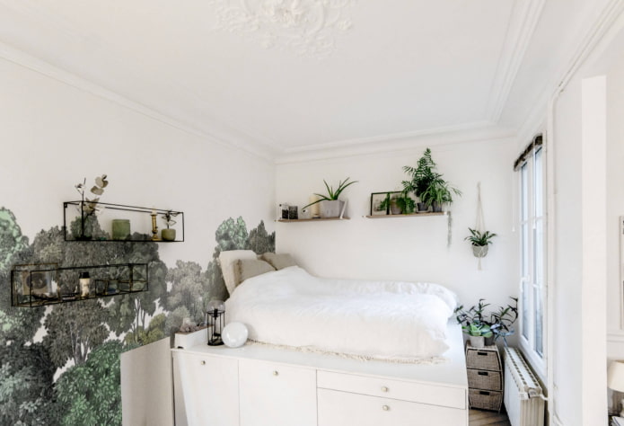 Bett auf dem Schrank