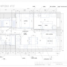 Ein großartiges Beispiel dafür, wie man eine Wohnküche, ein Schlafzimmer, ein Kinderzimmer und ein Ankleidezimmer auf 44 Metern² organisiert