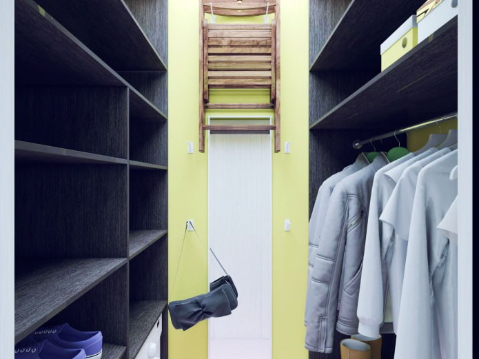 Ankleidezimmergestaltung 2,4 m².
