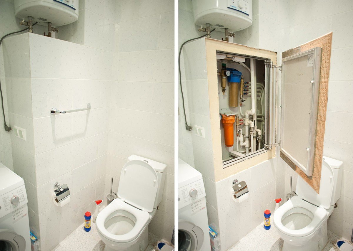 So verstecken Sie Rohre in der Toilette: Optionen und Anweisungen mit Fotos und Videos