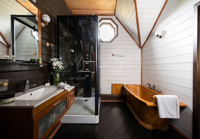 Holzbadewanne