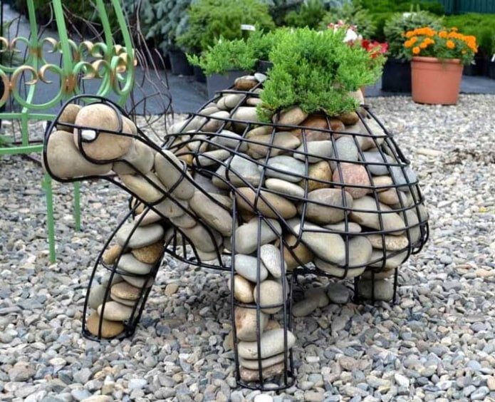 Schildkröte aus Steinen
