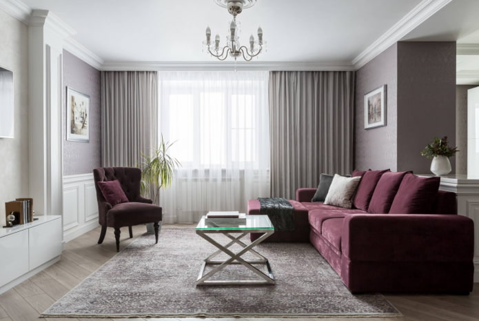 Spanndecke im Wohnzimmer
