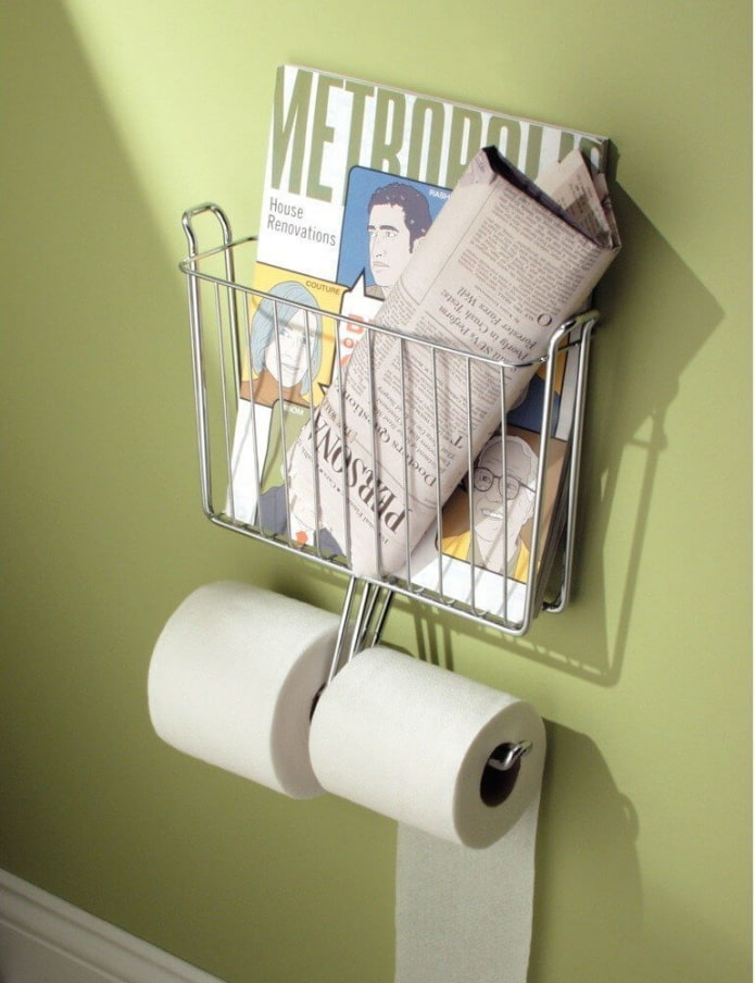 Zeitschriften- und Toilettenpapierhalter