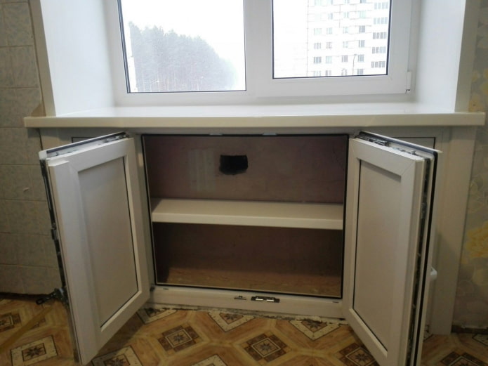 Kunststofftüren Chruschtschow-Kühlschrank