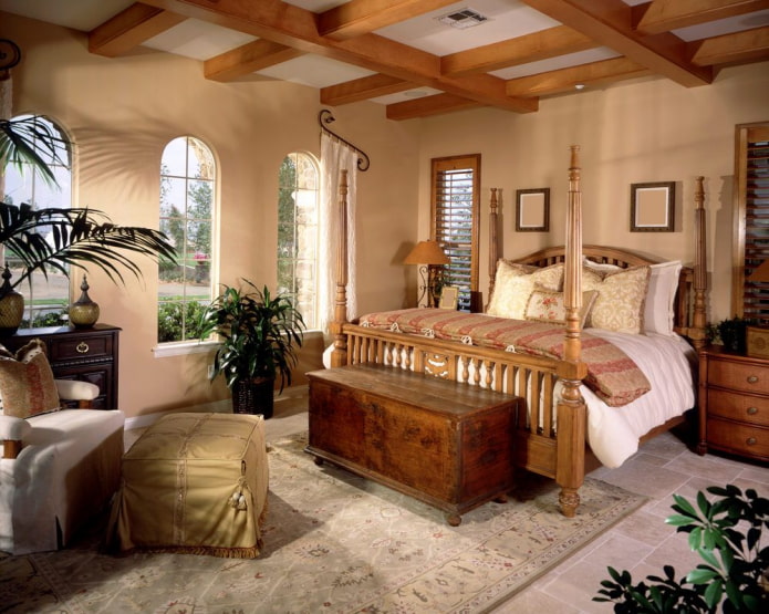 Schlafzimmer im Kolonialstil