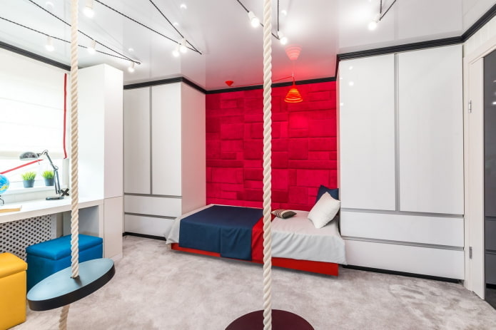 Schlafzimmer für Teenager im Hightech-Stil