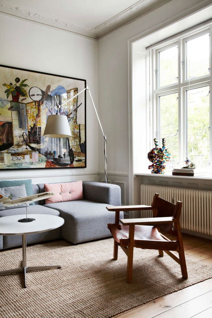 Wohnzimmer mit Nordfenster