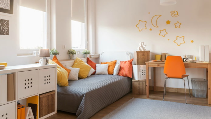 helle Wände im Kinderzimmer