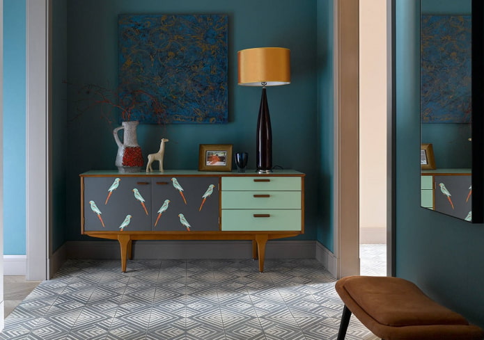 Design einer Kommode im Flur